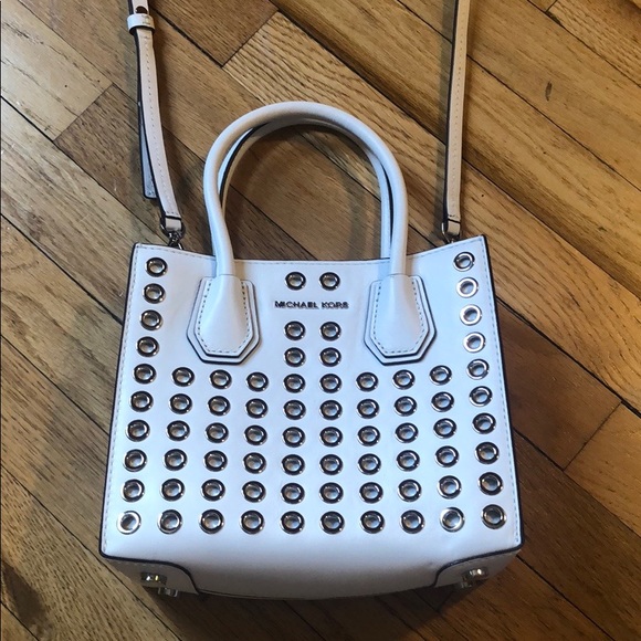 ‘New’ Michael Kors Mercer Leather Crossbody Satchel -...